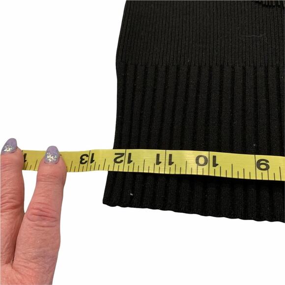 Cache black sweater sequin embellishments collar sleeve and front. S - Picture 11 of 14